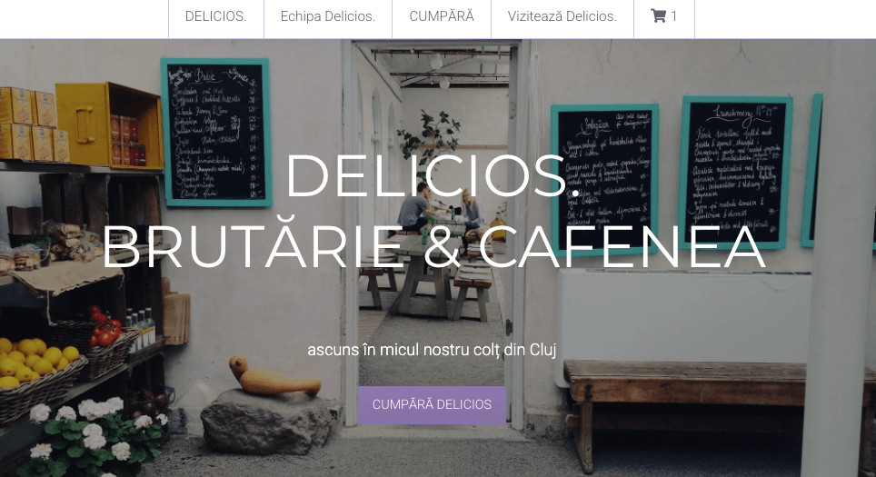 Șablon minimal de magazin de la Strikingly