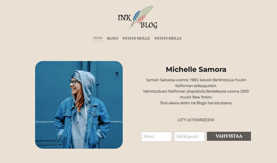 Strikinglyn musteblogimalli