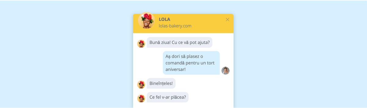 Funcția de chat live Strikingly