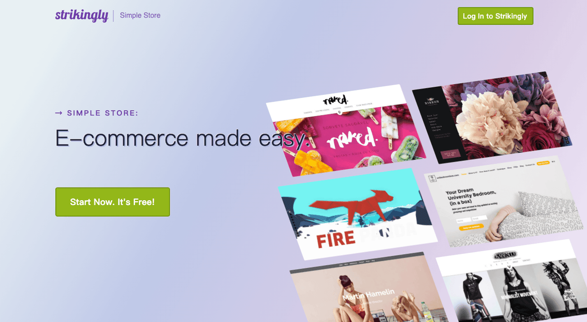 Strikingly: construirea de magazine online frumoase și funcționale