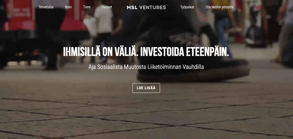 MSL Ventures Template from Strikingly