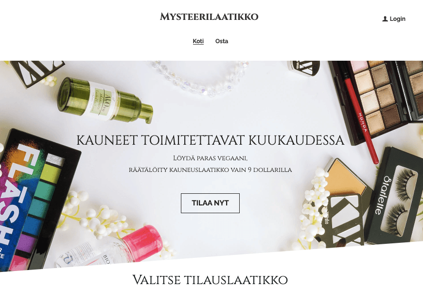 Mysteerilaatikko Malli