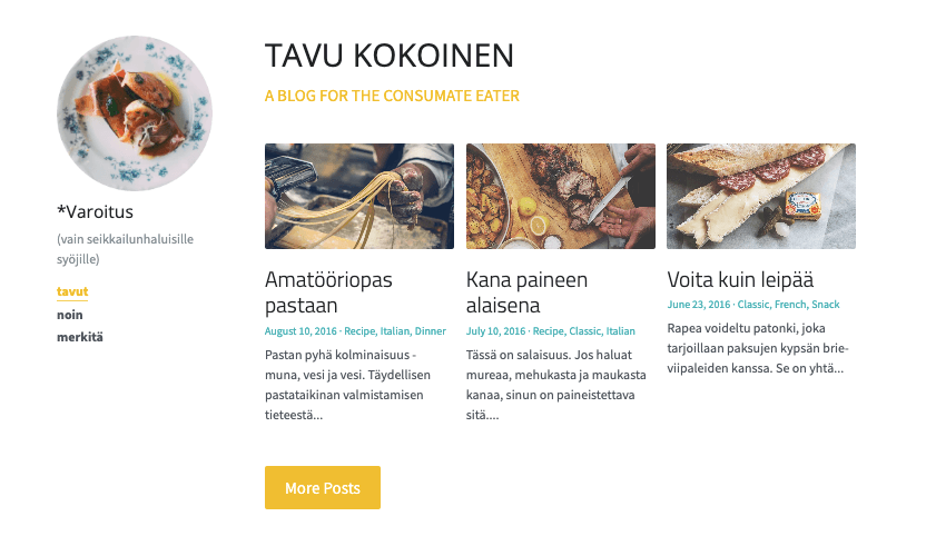 Pieniä paloja Blogi Malli Strikinglyltä