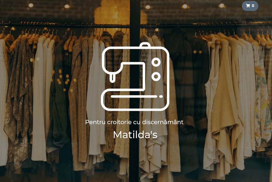 Șablonul magazinului online perspectivă