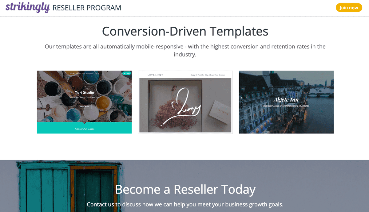 Template Reseller yang Mencolok