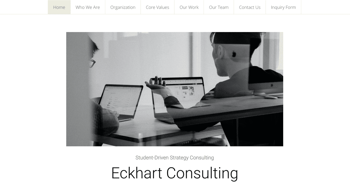 Plantilla Minimalista de Strikingly