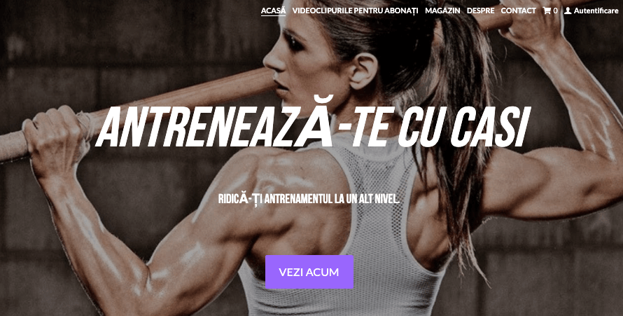 Antrenează-te cu șablonul Cathy Digital Creator de la Strikingly