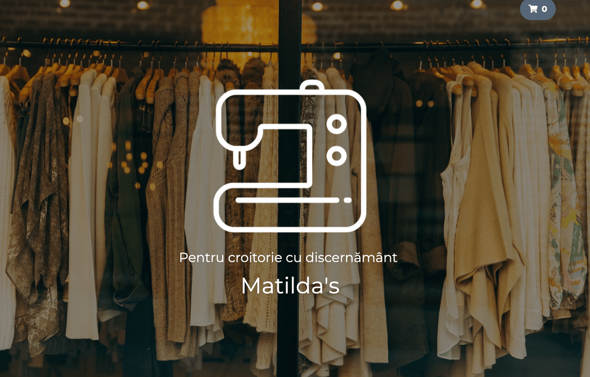 Template de magazin Perspective de la Strikingly