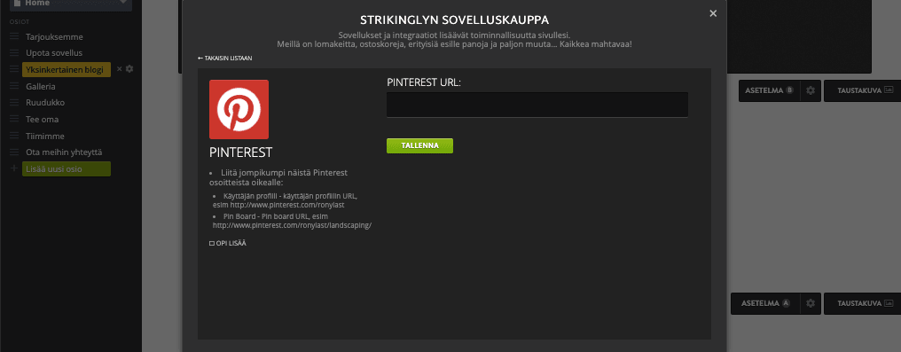 Silmiinpistävää Pinterest-kumppanuusmarkkinoinnissa - Pinterest-integraatio