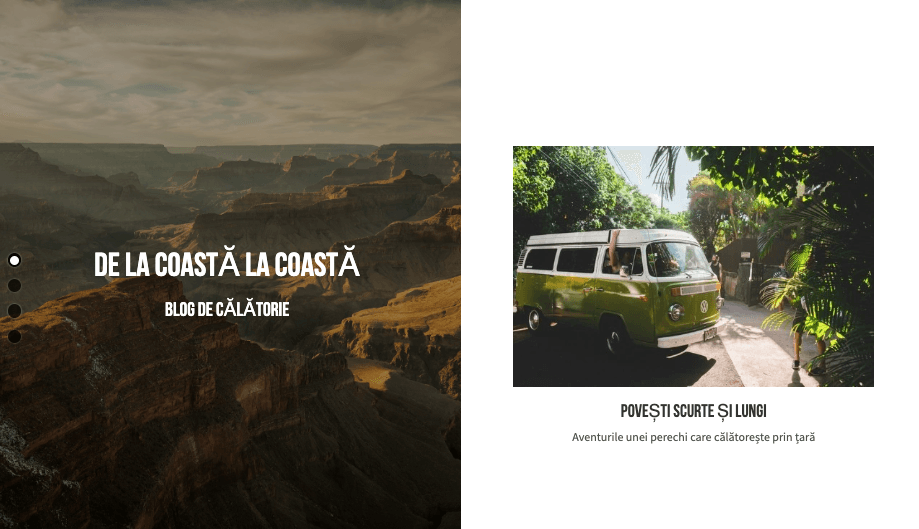 Șablon de blog perspectivă