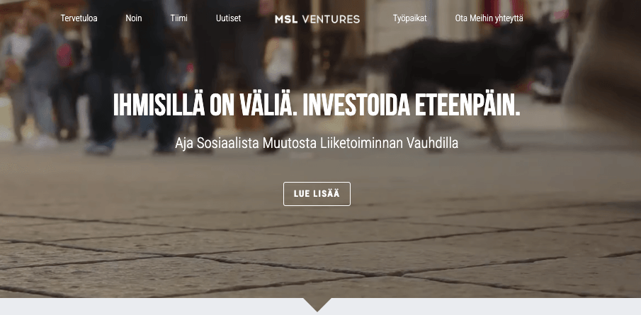 Afaceri MSL Ventures șablon de site web de la Strikingly