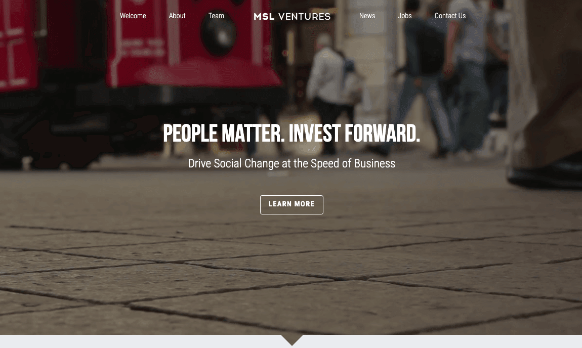 Szablony MSL Ventures dla Strikingly