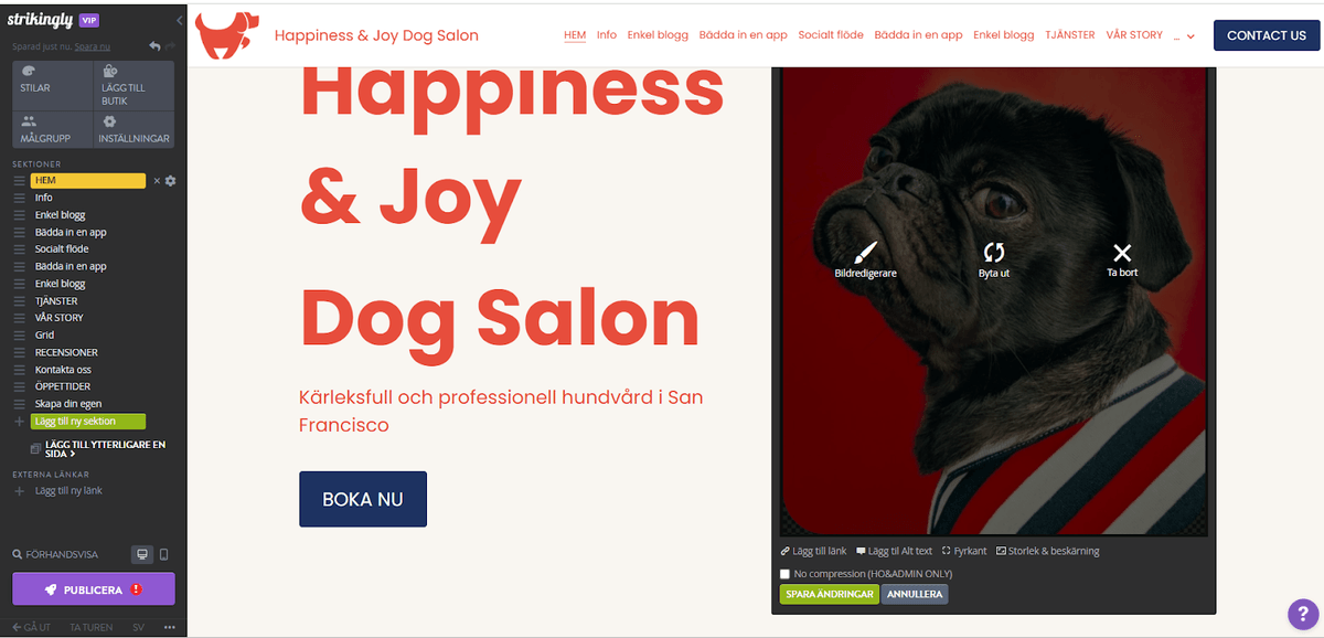 Använda Strikingly för att skapa infografik