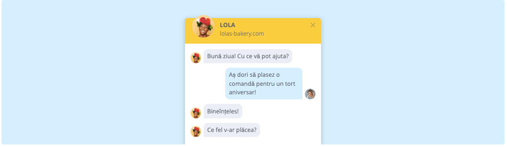 Funcția Live Chat Strikingly