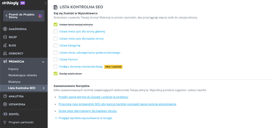 Jak założyć udanego bloga ze Strikingly – optymalizacja pod kątem SEO