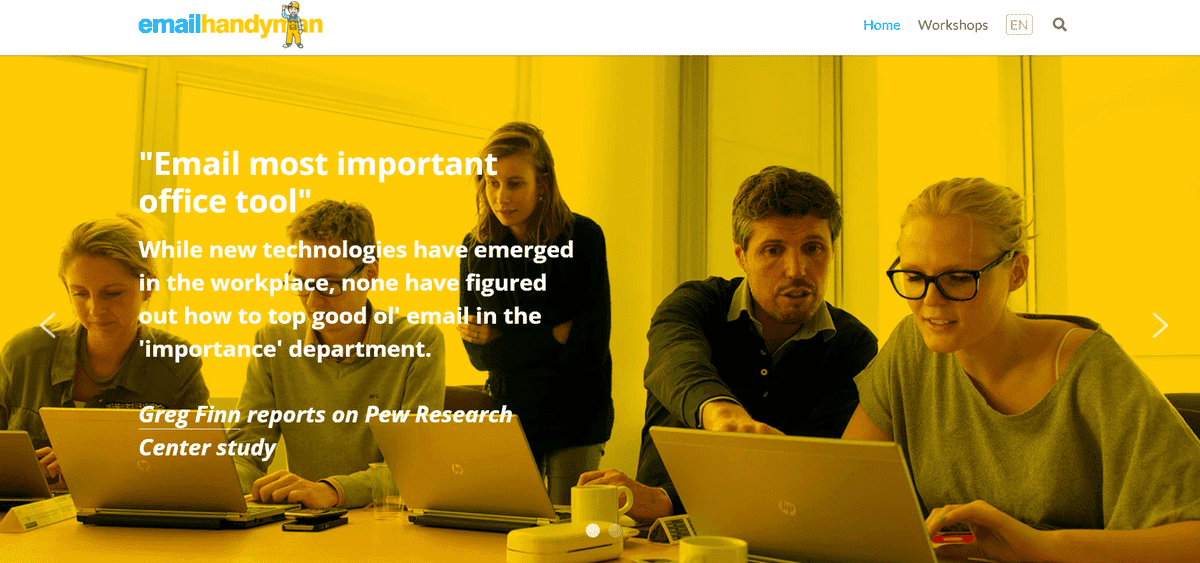 Twórz regulaminy i warunki w Strikingly jak Handyman