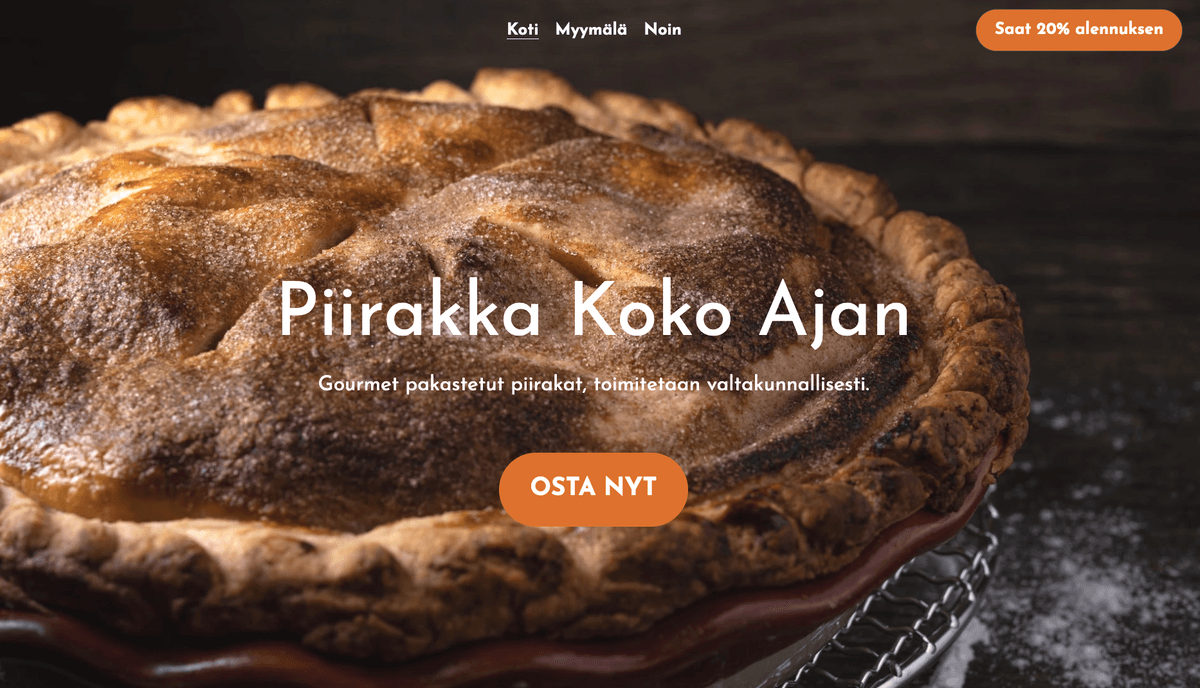 Pie All the Time -malli Strikinglyltä