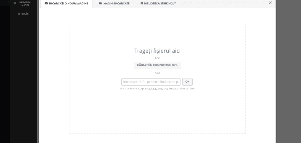 Cum adăugați artă vectorială pe un site Strikingly - încărcați sau alegeți arta vectorială
