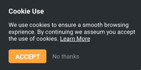 Strikingly Evästekäytäntö