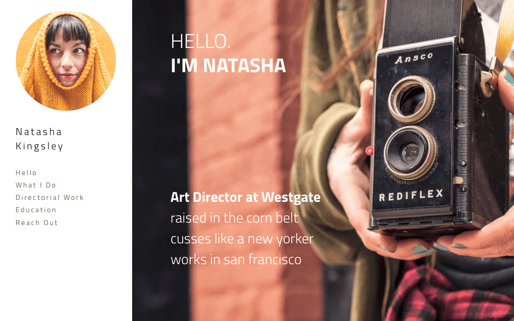 Elegancki Szablon od Strikingly