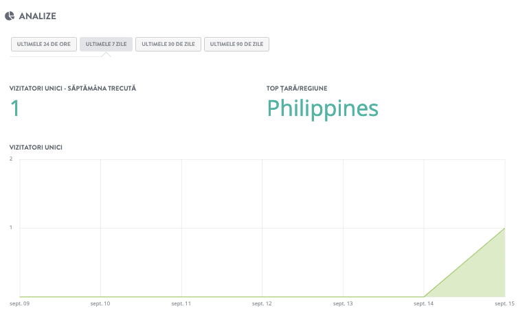 Geotargetare cu Strikingly - Analiză website
