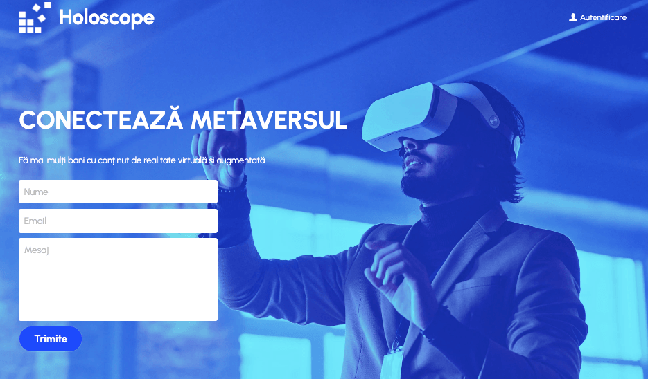 Șablon Holoscope de la Strikingly