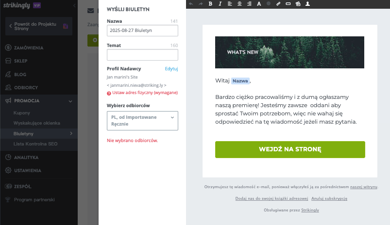Integracja Marketingu E-mailowego 