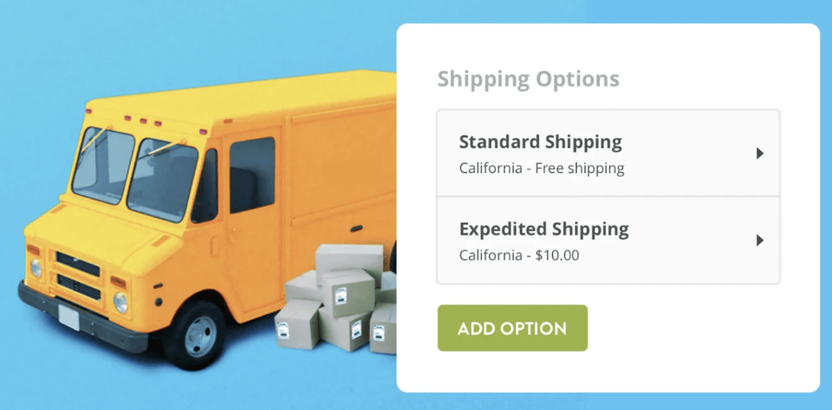 Funkcja wysyłki Strikingly