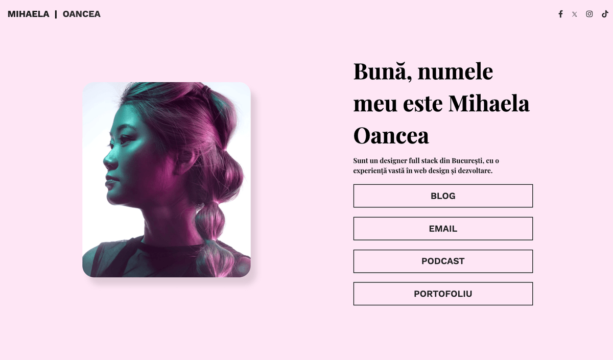 Michelle Cruiste Template de la Strikingly