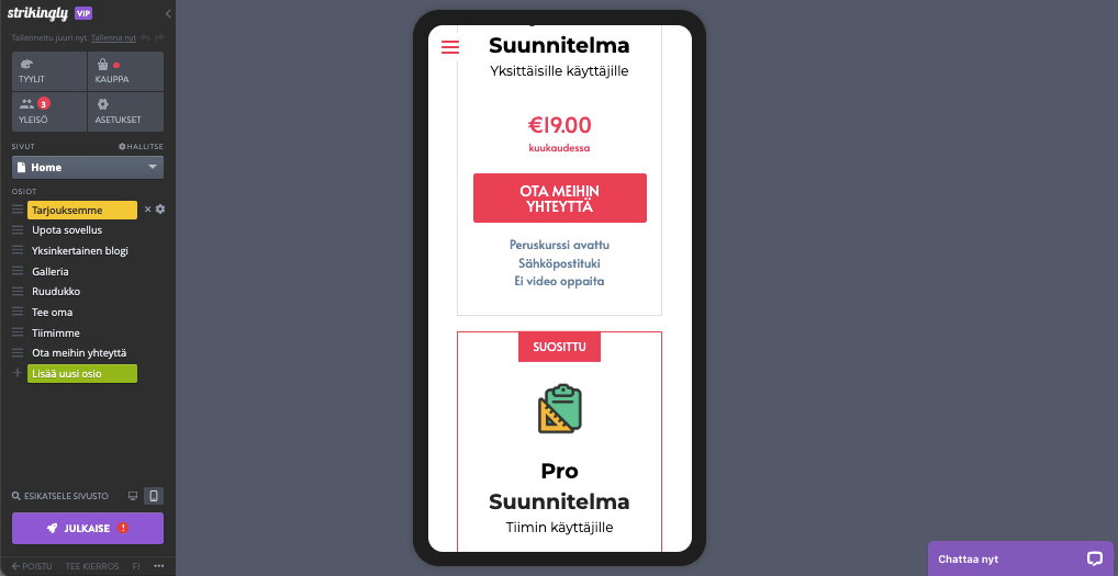 Kuinka omaksua verkkokaupan trendit Strikingly - Optimize for Mobile Devices -työkalulla
