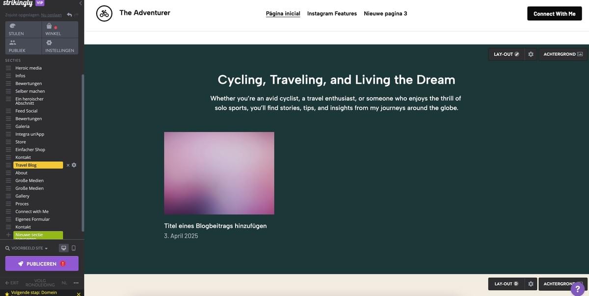 Afbeelding afkomstig van Strikingly