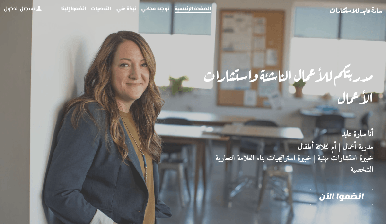 نموذج عمل الاستشارات لسارة هورسمان