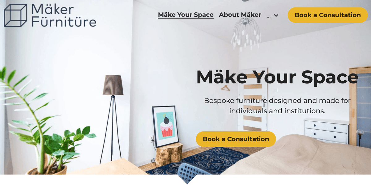 Szablon Maker z Strikingly