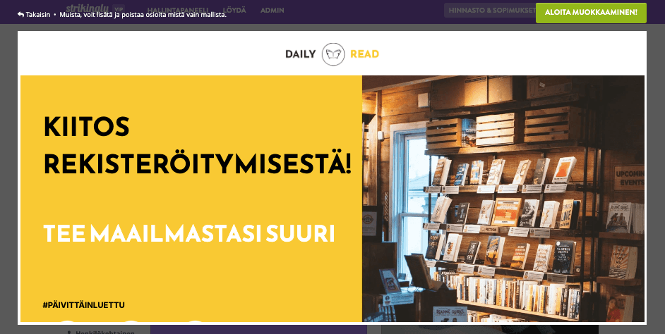 Strikinglyn rooli interaktiivisessa markkinoinnissa - sosiaalisen median integrointi