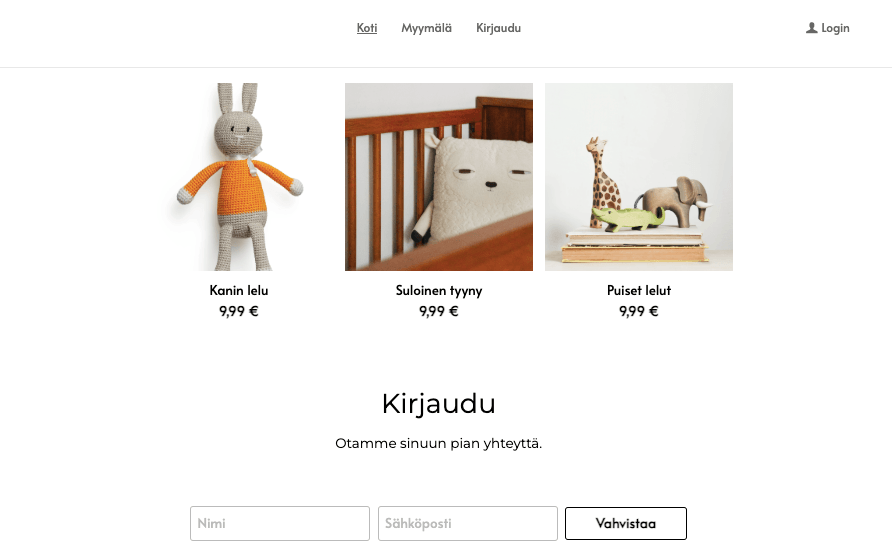 Markkinoi vintage-kokoelmaasi