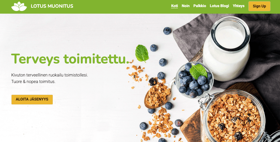 Lotus Catering malli Strikinglyltä