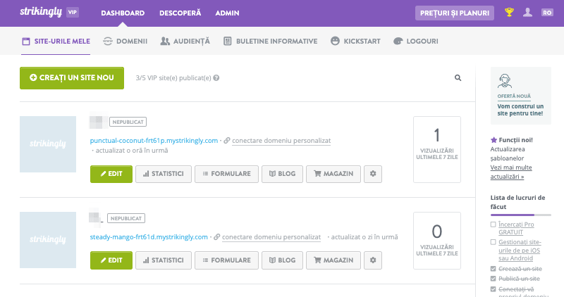 Utilizarea Strikingly pentru integrarea fără probleme a Pinterest pentru afaceri