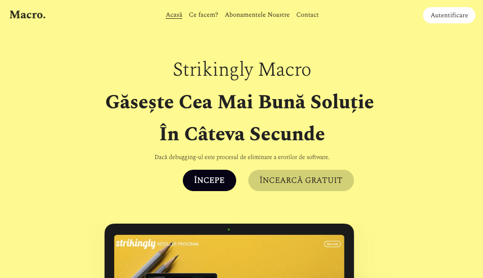 Implementare și întreținere