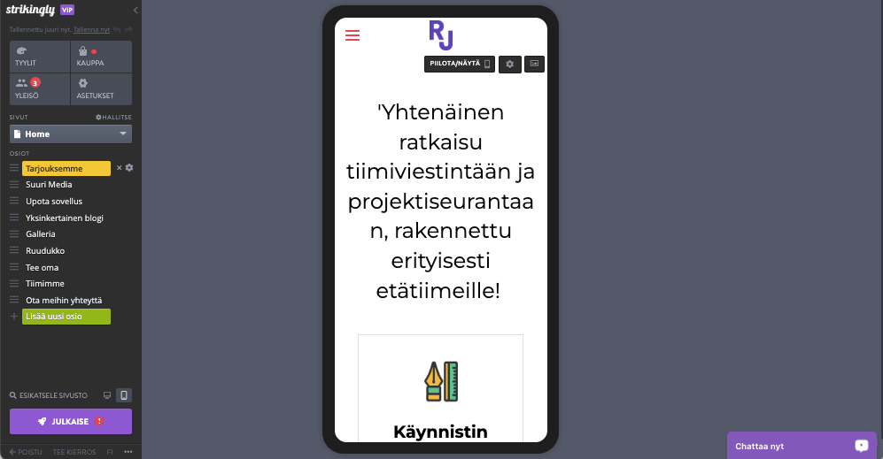 Muunna verkkosivustosi kävijät Strikingly - responsiivisella suunnittelulla