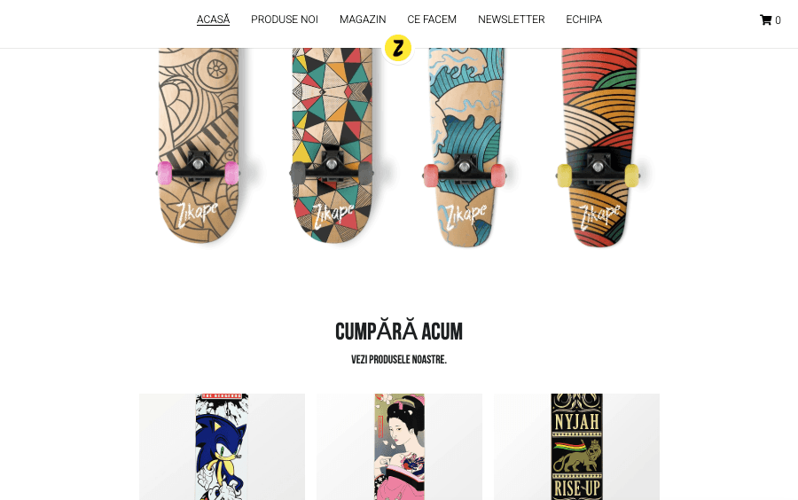 Șablon magazin online Zikape