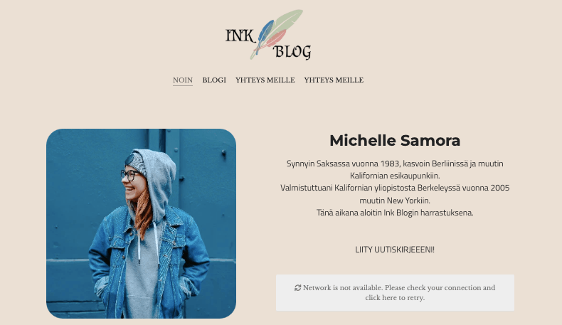 Ink Blog Template Strikinglyltä