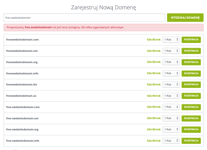 Jak uzyskać darmową domenę internetową z Strikingly