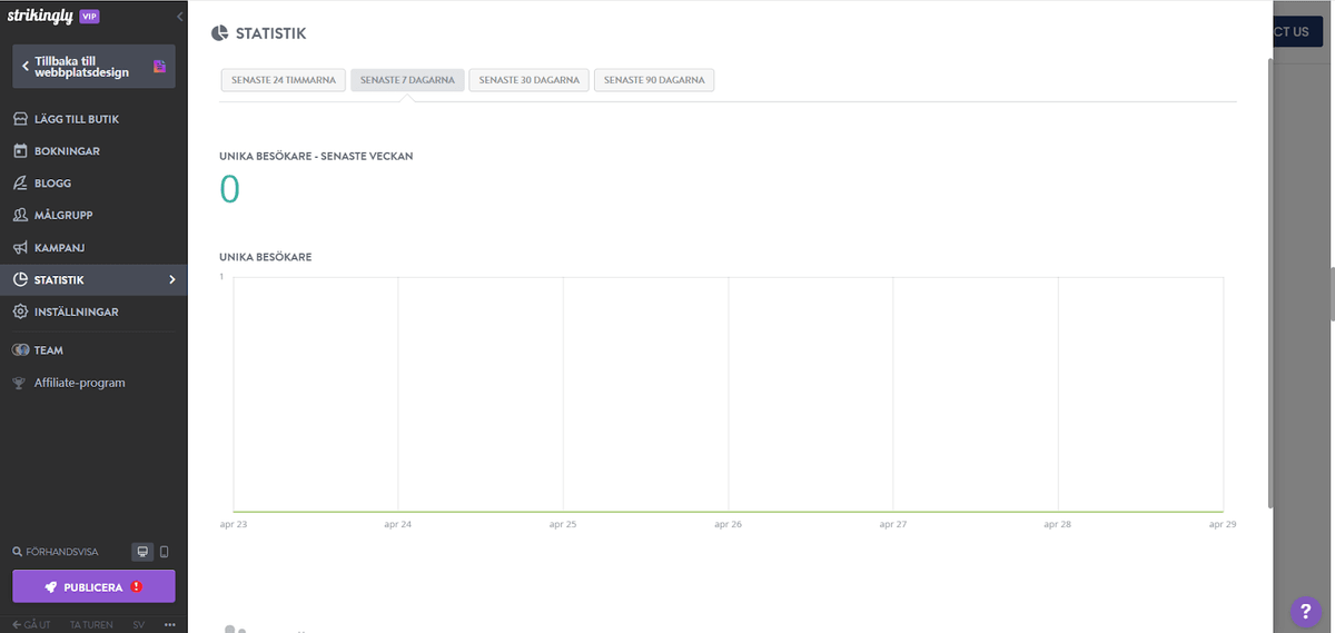 Skapa en lokal SEO-plan med Strikingly