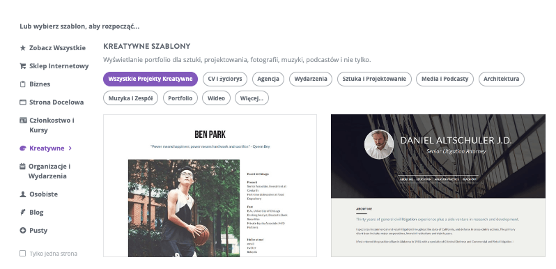 Jak skonfigurować koncert online w Strikingly – Utwórz nową witrynę lub stronę