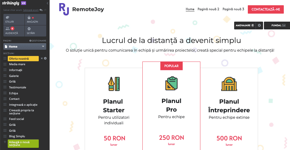 Cum să crești vânzările în comerțul electronic cu Strikingly - Creează conținut convingător