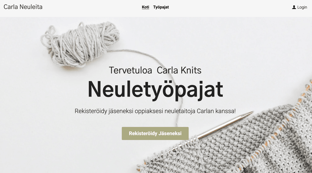 Carla Knits -malli Strikinglyltä