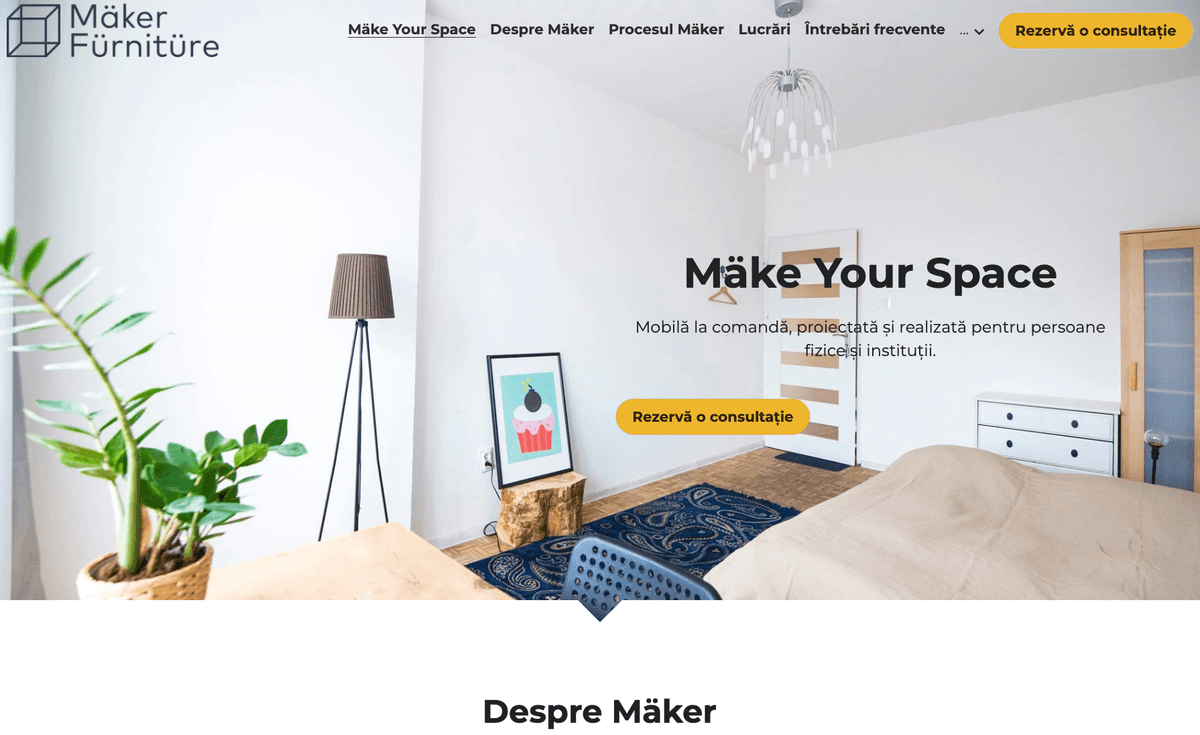 Șablon Maker de la Strikingly