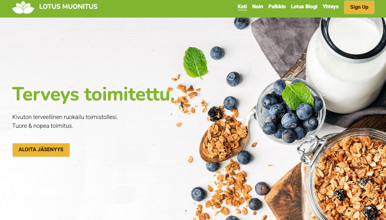 Lotus Catering -malli Strikinglyltä