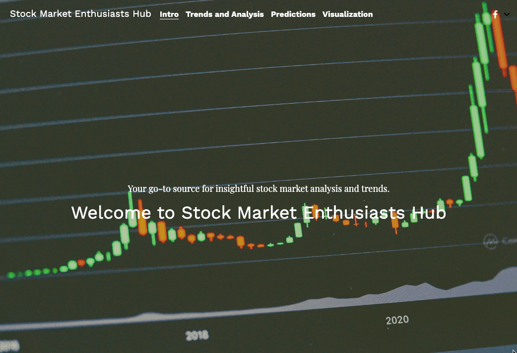 استخدام Strikingly لمدونات سوق الأسهم
