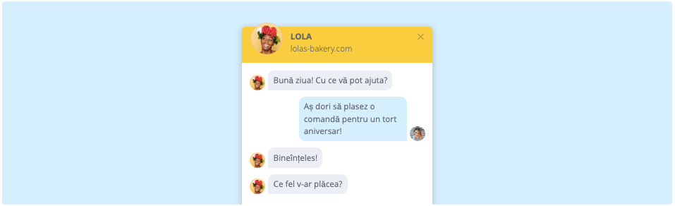 Funcția de chat live Strikingly